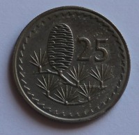 25 милс 1971г. Кипр,никель,состояние XF - Мир монет