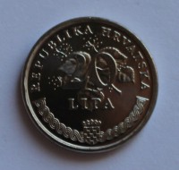 20 липа 1995г. Хорватия, состояние UNC. - Мир монет