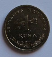 1 куна 2001г. Хорватия,состояние XF - Мир монет