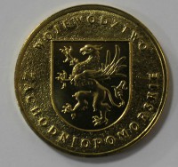 2 злотых 2005г.  Польша. Западно-Поморское воеводство , состояние UNC. - Мир монет