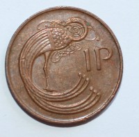 1 пенни 1980г. Ирландия, Птица ,состояние XF - Мир монет