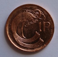 1 пенни 1998г. Ирландия, Птица ,состояние ХF-UNC - Мир монет