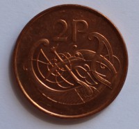 2 пенса 1996г. Ирландия, Птица , состояние VF-XF - Мир монет