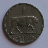 1 шиллинг 1959г. Ирландия, Бык ,состояние XF - Мир монет