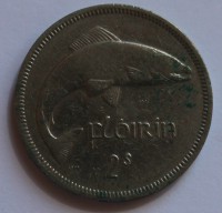  Флорин 1966г. Ирландия, Атлантический лосось,состояние VF - Мир монет