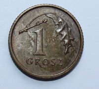 1 грош 1990г. Польша, состояние VF - Мир монет