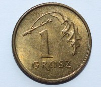1 грош 1999г. Польша, состояние  - Мир монет