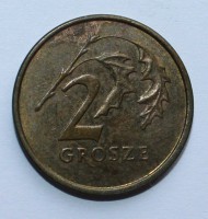 2 гроша 2000г. Польша, состояние  - Мир монет