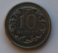 10 грошей 1991г.Польша, состояние  - Мир монет