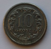 10 грошей 2004г. Польша, состояние  - Мир монет