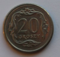 20 грошей 1998г. Польша, состояние  - Мир монет