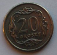 20 грошей 2008г. Польша, состояние  - Мир монет
