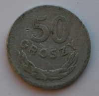 50 грошей 1949г. Польша,алюминий,состояние F-VF - Мир монет