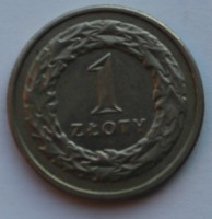 1 злотый 1992г. Польша, состояние  - Мир монет