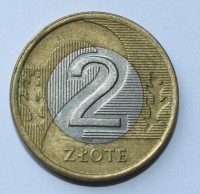 2 злотых 1995г. Польша, состояние  - Мир монет