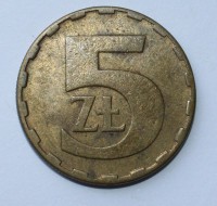 5 злотых 1982г. Польша,бронза,состояние VF-XF - Мир монет