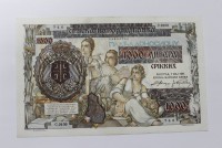 Банкнота  1000 динар 1941г. Сербия. состояние XF.                              - Мир монет