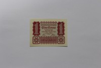 Банкнота 1 крона 1922г.  Австрия, состояние UNC. - Мир монет