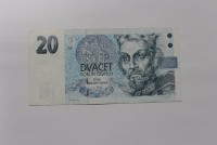 Банкнота    20 крон 1994г. Чехия, состояние XF. - Мир монет