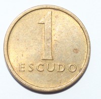 1 эскудо 1983г. Португалия,состояние ХF - Мир монет
