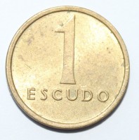 1 эскудо 1985г. Португалия, состояние ХF - Мир монет