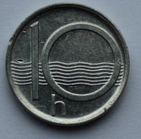 10 галер 1996г. Чехия, алюминий, состояние VF-XF - Мир монет
