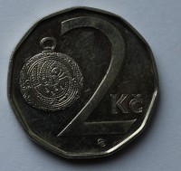 2 кроны 2003г. Чехия, никель, состояние XF - Мир монет