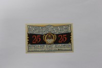 Банкнота нотгельд Германии  25 пфенниг 1921г. Зейленрода. Во дворе, состояние AU. - Мир монет