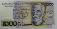  Банкнота 1 крузедо (деноминированный из 1000) 1989 г. Бразилия. Рио-де-Жанейро в 1905г., состояние UNC. - Мир монет