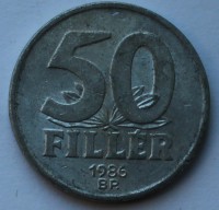 50 филлеров 1986г. Венгрия, состояние VF. - Мир монет