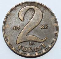 2 форинта 1982г. Венгрия,состояние VF - Мир монет
