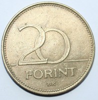 20 форинтов 1984г. Венгрия,состояние VF - Мир монет