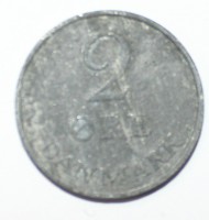 2 эре 1959г. Дания, цинк, состояние VF. - Мир монет
