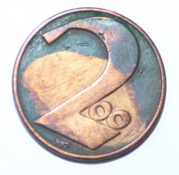 200 крон 1924г. Австрия, бронза,состояние VF+. - Мир монет