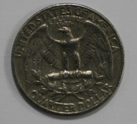 25 центов 1969г.  без букв, США, состояние VF. - Мир монет