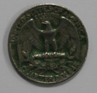25 центов 1971г. без букв,США,  состояние VF - Мир монет