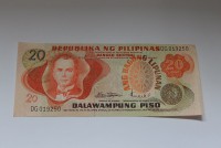 Банкнота  20 песо 1978г. Филиппины. Новая эмблема банка , состояние UNC. - Мир монет