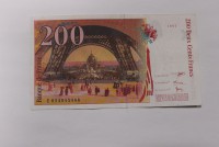  Банкнота 200 франков 1998г. Франция. Гюстав Эйфель, состояние XF. - Мир монет