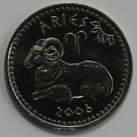   10 шиллингов 2006 г. Сомалиленд.   Овен, Знак Зодиака,  состояние UNC. - Мир монет