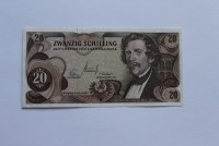Банкнота 20 шиллингов 1967г. Австрия,состояние XF. - Мир монет