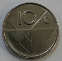 10 центов 2009г. Аруба, состояние UNC. - Мир монет