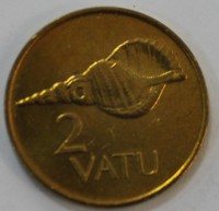 2 вату 1999г. Вануату, состояние UNC. - Мир монет
