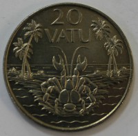 20 вату 1999г. Вануату, состояние UNC. - Мир монет