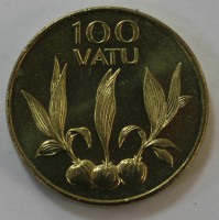 100 вату 2002г. Вануату, состояние UNC. - Мир монет
