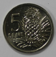 5 сене 2000г. Западный Самоа (Самоа и Сисифо), состояние UNC. - Мир монет