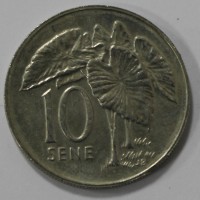 10 сене 2002г.  Самоа , Гигантские листья,  состояние XF. - Мир монет