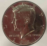 50 центов   2021г. D.  США. Кеннеди,  состояние UNC - Мир монет