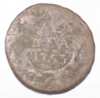 Денга 1753г. Елизавета I , медь, состояние F. - Мир монет