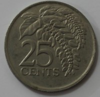 25 центов 1993г. Тринидад и Тобаго,состояние XF - Мир монет