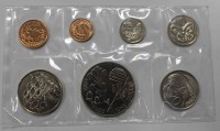  Набор  монет регулярного  чекана 1981г. Новая Зеландия , Королевский визит, в запайке ,  пруф. - Мир монет
